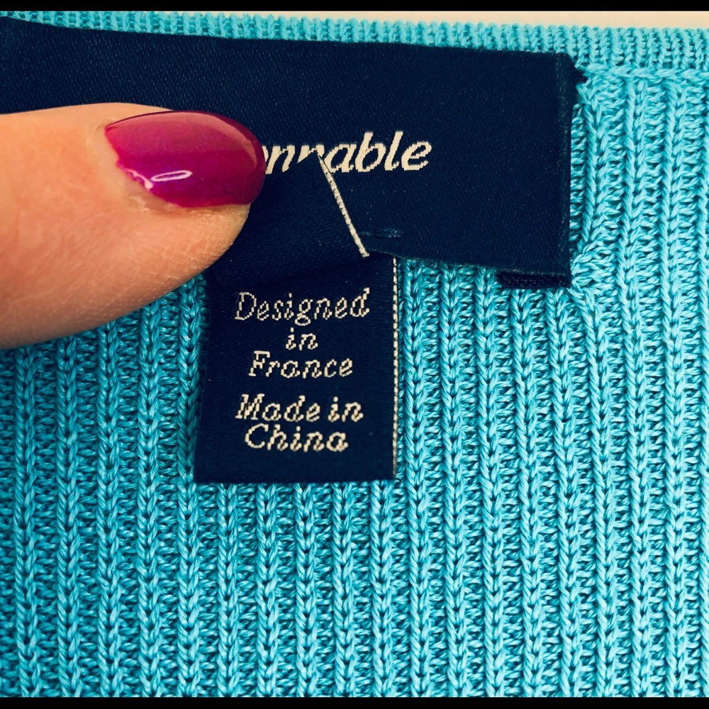 Faconnable Turquoise Sweater - Picture 4 of 5